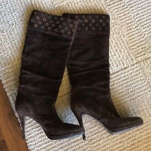 Knee high chocolate boots
